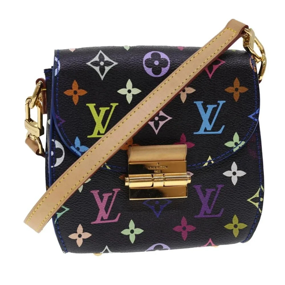 LOUIS VUITTON Multicolor Heart Breaker Shoulder Bag Black M40659 LV Auth 40032SM